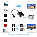 Miniatyrbilde 7 av 7: HDMI til VGA-adapter med 3,5 mm lyduttak