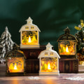 Miniatyrbilde 2 av 9: Julepynt Retro Bærbar Liten Nattelampe LED-pynt Juletrepynt White-Snowman