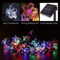 Miniatyrbillede 3 af 5: 7M 50 LED Kirsebærblomst Solcellelys Loop Have Feelyss
