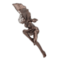 Miniatyrbillede 2 af 8: Unik Formet Sød Harpiks Statue Miniature Figur Skulptur til Have Hjem Dekoration Brun