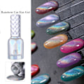 Miniatyrbilde 10 av 10: 15 ml Regnbue Katteøye Gelé Fargerik Refleks Glitter Magnetisk