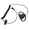 Miniatyrbillede 7 af 8: D-Formet Enkeltsidet Øretelefon 3.5mm D-Formet Ørehage Øretelefon med Spiraldesign til Mobiltelefoner MP3 MP4
