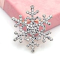 Miniatyrbillede 2 af 7: Jule-Snefnug Brosche Fuldt Diamant Boutonniere Gold