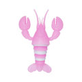 Miniatyrbillede 5 af 10: Stor Lysende Hummer Dekompressionslarve Sneglen Puslespil Trykaflastning Fingerspids Eksotisk Interaktivt Legetøj Blue+White(Luminous 17*8.5*4.5)