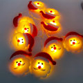 Miniatyrbilde 3 av 7: Juleduk Santa Claus Lyskjede Høytidsfest Rom Julepynt Festoon Lampe Henger Warm White 1.65M10led (USB)