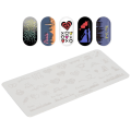Miniatyrbillede 5 af 8: Negle Stemplingsplader Stenciler Mønster DIY Negletryk Stemplingsskabelon Manikyrværktøj 05-08