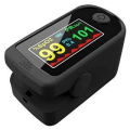 Miniatyrbillede 1 af 3: Fingertip pulsmonitor Hjerterytmemåling graf sort black