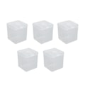 Miniatyrbild 3 av 5: 5-pack Smink Svampfodral Flerfunktionellt Transparent Dammsäkert Bärbart Puderpuff Förvaringspåse för Hemma Resor