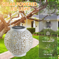 Pikkukuva 4 / 5: Aurinkoenergialla toimiva ulkolamppu LED-rautakokoonpanoinen riippuva puutarha-lamppu