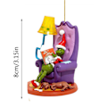 Miniatyrbillede 7 af 10: Julepynt med Grinch - 2D fladt akrylvedhæng, grøn pelsmonster, juletræspynt, julegave 7