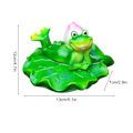Miniatyrbillede 3 af 7: Flydende Blad Dekoration Harpiks Kunstige Blade Statue Ornament til Pool Springvand Akvarium Vand