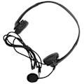 Pikkukuva 8 / 8: Asiakaspalvelun kuulokemikrofoni Hands Free Stereo Corded Binaural PC Noise Cancelling -kuulokkeet puhelinmyyntiin 3,5 mm