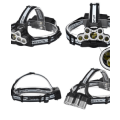 Miniatyrbillede 3 af 6: Super stærk pandelampe 7 stk CREE XML-T6 2 stk Q5 LED - orange orange
