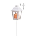 Miniatyrbilde 1 av 2: Grustlampe med avtakbart topppynt, hvit