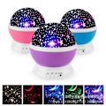 Miniatyrbilde 6 av 9: LED Automatisk Roterende Stjernelys Liten Nattelys USB Stjernelys Projeksjonsbordlampe Nattelys Black Starry Sky DC  5V
