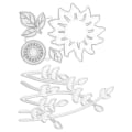 Miniatyrbilde 5 av 8: Metallstans for solsikke, metallpreging, stansingsett for kortlaging, utklipp for scrapbooking, DIY-kort