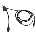 Miniatyrbilde 4 av 8: Kabel Boom Mikrofon Støyreduksjon Mikrofon Lydkabel med Dempekontroll for QC35 QC35 II Gaming Hodesett