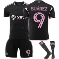 Miniatyrbillede 1 af 6: 2324 Home Miami International Messi 10 trøjesæt fodboldtræningsudstyr 24 away game number 9 16#