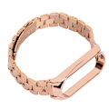 Miniatyrbillede 6 af 8: Smartwatch Armbåndsrem i Rustfrit Stål Anti-tabt med Dobbelt Lås Foldbar Spænde til Mi Band 6 Rose Guld