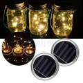 Miniatyrbild 1 av 4: 1m 10 LED-lampor solcellsdrivna flaska Mason burk lampa varmvit