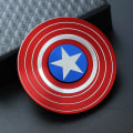 Miniatyrbild 1 av 9: Metallisk Färgglad Legering Fingertopp Gyro Fingerrotation Användbar Verktyg för Tryckreducering US Team Red Shield 151