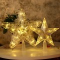 Pikkukuva 4 / 7: Joulukuusen Huippukohta LED-Valo Loistava Tähtivalo Viisikärkinen Tähti Värivalo Paristokotelo Huoneen Koristelu Color Small Size-10 led Battery