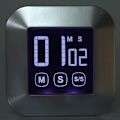 Miniatyrbillede 8 af 8: Stor LED-skærm Køkken Timer Elektronisk Touch Screen Digital Timer