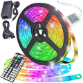 Miniatyrbilde 1 av 3: LED-lysstripe med RGB / Lysløkke / LED-stripe - 5 meter