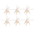 Miniatyrbilde 4 av 4: Hjorte LED-lys Juledekorasjon Led Hjorte Julepynt White 1.5 M 10led[usb]