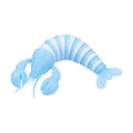 Miniatyrbillede 1 af 10: Stor Lysende Hummer Dekompressionslarve Sneglen Puslespil Trykaflastning Fingerspids Eksotisk Interaktivt Legetøj Blue + White (Luminous 26*9*5)