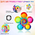 Miniatyrbillede 3 af 4: 4-pak Pop It Fidget Legetøj Spinner til Børn
