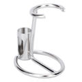 Miniatyrbillede 4 af 8: Razor Stativ Praktisk Sølv Metal Anti-Skrid Sikker Hurtig Tørrende Razor Holder Razor Hanger Barbering Værktøj