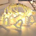 Miniatyrbillede 9 af 10: Julepynt Antik Dekoration Lille Lyskæde Led Træ Hængende Juletræ Lampe Lysstreng Lyskæde Four-Color Five-Pointed Star 1.5M10led