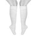 Miniatyrbillede 7 af 7: Fencing Sokker Tykke Bomuld Unisex Beskyttende Fencing Strømper til Sabel og Folde Kvinder Mænd Hvid S