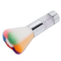 Miniatyrbillede 3 af 8: Bærbar Enkelt Farverig Makeupbørste Fluffy Blushbørste Neglekunst Støv Rengøringsbørste Sølv