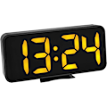 Miniatyrbild 1 av 3: Digital väckarklocka med display av inomhustemperatur