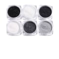 Miniatyrbilde 6 av 10: 6 stk negl-klistremerker Farger Glittersett Høst og Vinter Diamant i rusk Rosa Champagne Pailletter Negl Glitter Negl A