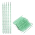 Miniatyrbillede 4 af 8: 100 stk. Neglepleje Cuticle Pusher Død Hudfjernelse Manicure Pedicure Cuticle Rengøringspinde Grøn