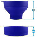 Miniatyrbilde 6 av 9: Popcornbolle i silikon, sammenleggbar blue