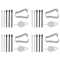 Miniatyrbilde 1 av 7: 4 stk S Pen-spisser for utskifting - Enkel installasjon - Bruk penn-spissverktøysett for Samsung S21 Ultra for Samsung S21 Ultra 5GBlack