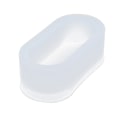 Miniatyrbilde 1 av 8: Silikonform Lang Ellipse Glatt Enkel Avforming Harpiksform for Smykkeskrin Blomsterpotte Gave