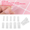 Miniatyrbild 3 av 8: 100 st olika storlekar Snabbbyggda Falska Nagelspetsar   Nagelfixering Klämma Nagelkonst Kit Set