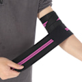 Miniatyrbillede 7 af 7: Sports Albuebøjle Beskyttelsesbandage Elastisk Albuewrap Justerbar Kompressionsærme Sort og Lilla Striber