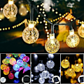 Miniatyrbilde 2 av 4: LED-spotlight for utendørs hagefest, solcelledrevet, 6,5 m, 30 LED