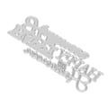 Miniatyrbillede 2 af 8: Metal Stans til Kortfremstilling, Prægning, Happy Cutting Die Word Prægningsskabelon til DIY-Fremstillingsmaterialer