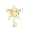 Miniatyrbilde 1 av 4: Julepynt Smykket Jern Glitter Juletre Topp Stjerne Juletre Topp Pynt Gold 13 * 17cm