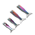 Miniatyrbillede 5 af 7: 4 stk. Fiskestjert Negleklipper Sæt Rustfrit Stål Galvaniseret Præcis Skæring Langt Håndtag Bærbar Negleklipper