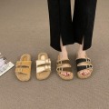 Miniatyrbilde 5 av 8: Dame Ull-tykke sålede tøfler