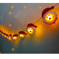 Miniatyrbillede 1 af 7: Julestof Santa Claus Lyskæde Festlokale Julepynt Festoon Lampe Vedhæng Warm White 3M20led (USB)