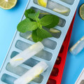 Miniatyrbilde 4 av 8: Silikonkakeform Husholdnings-isbrett Fingerkjeks Muffinsform Kakeform Baking HC-Blue 2-10 Hole Bar Ice Tray